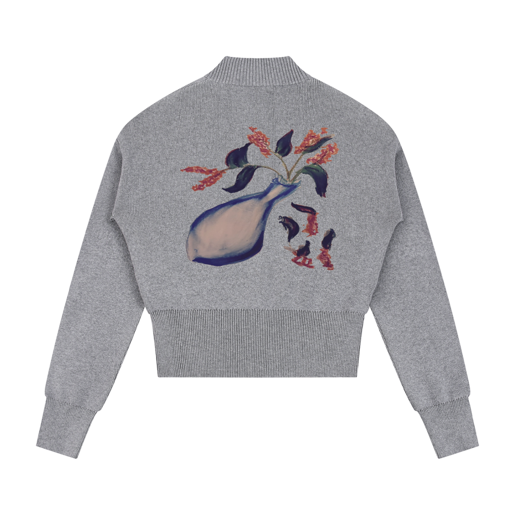 “torn petals” cardigan