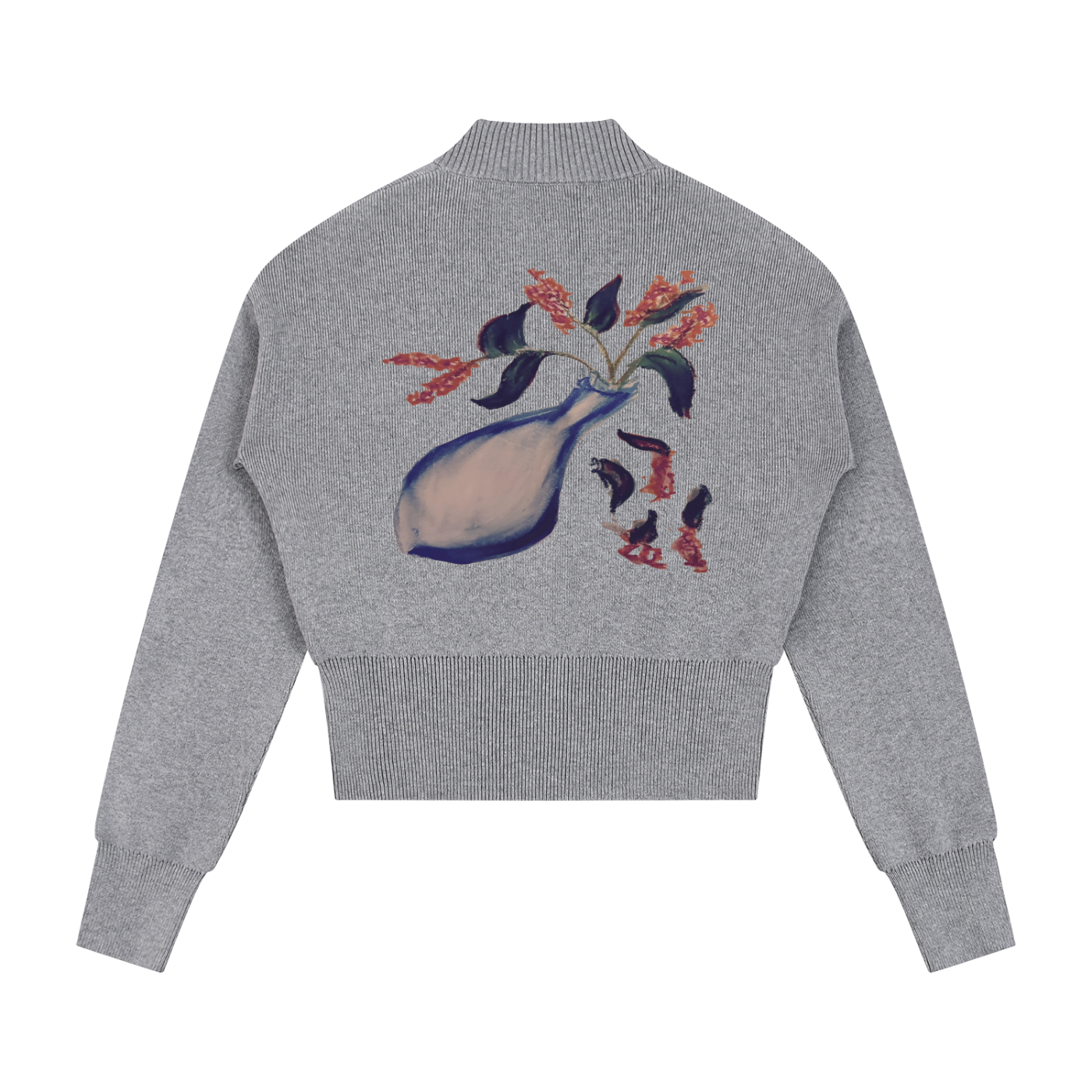“torn petals” cardigan