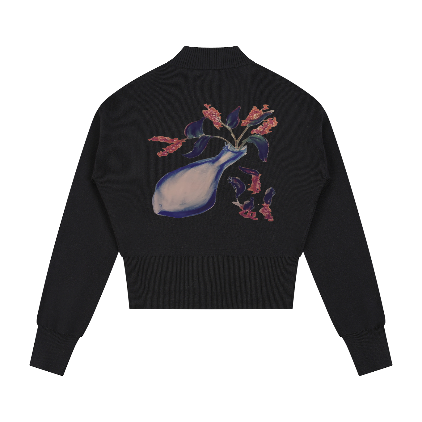 “torn petals” cardigan