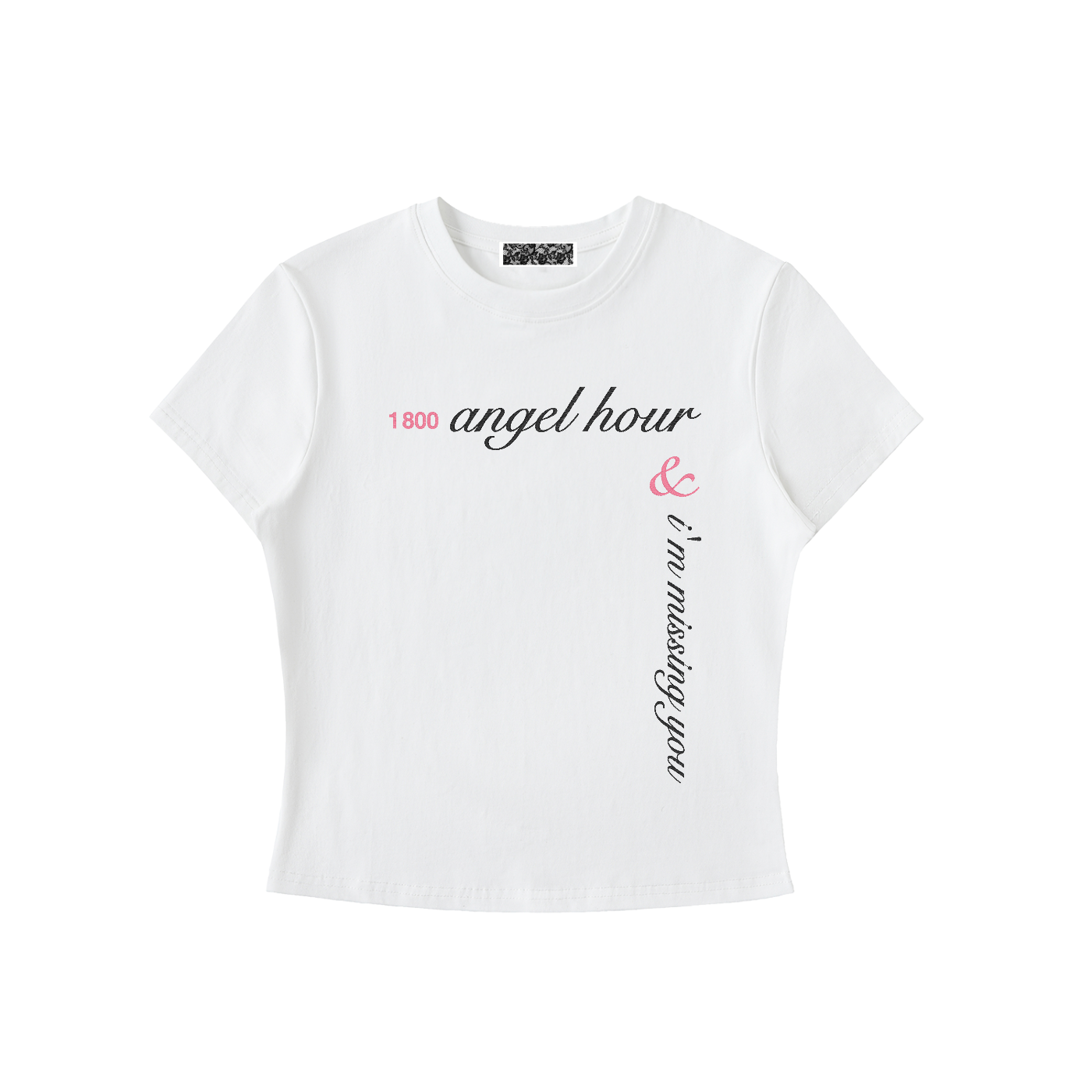 “angel hour” baby tee