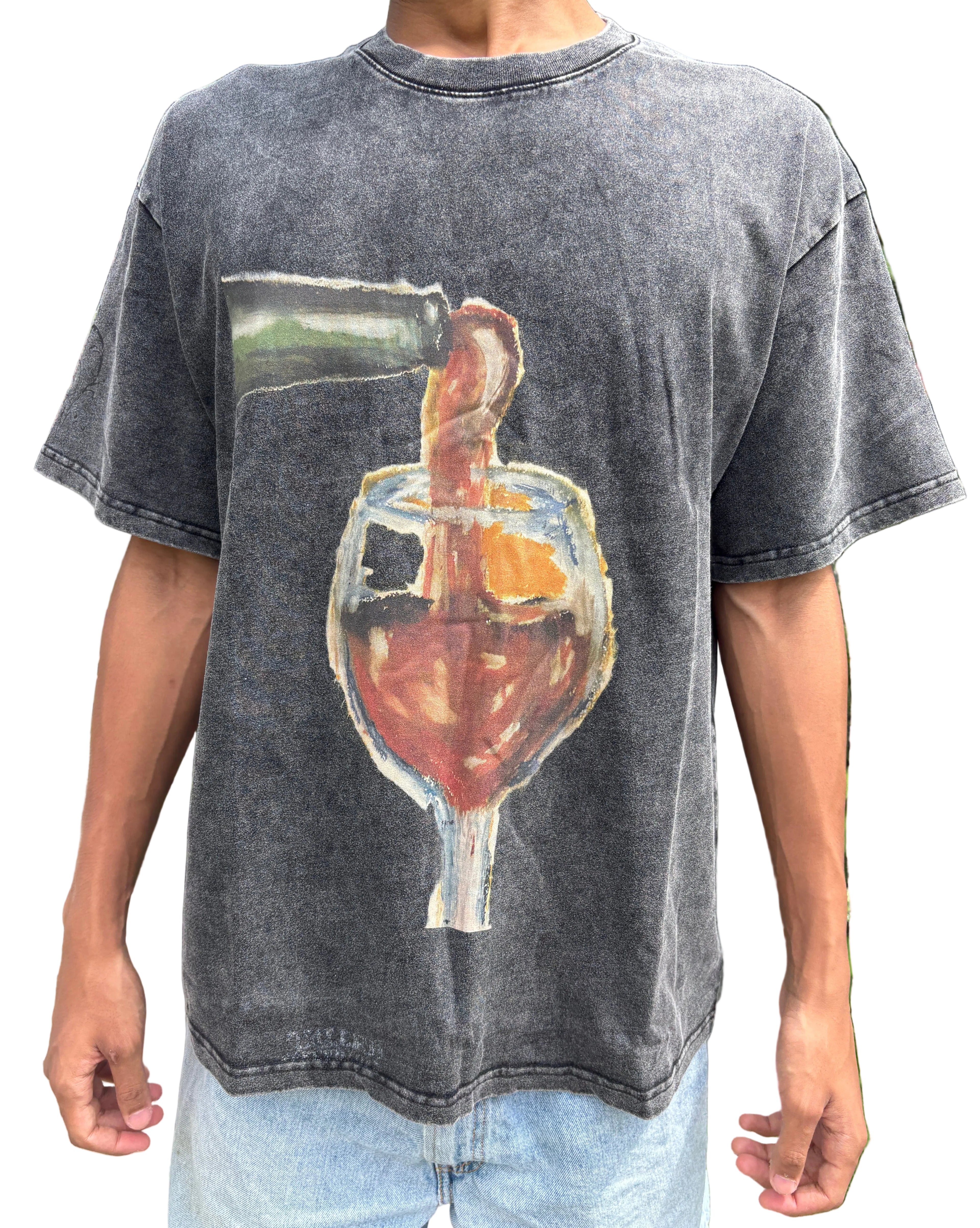 “drink up” oversize tee
